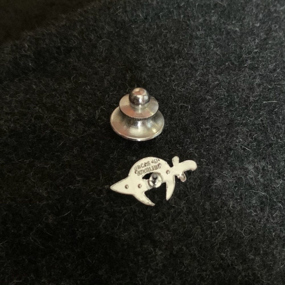 Vintage sterling crystal scimitar Shriner pin - Picture 7 of 7